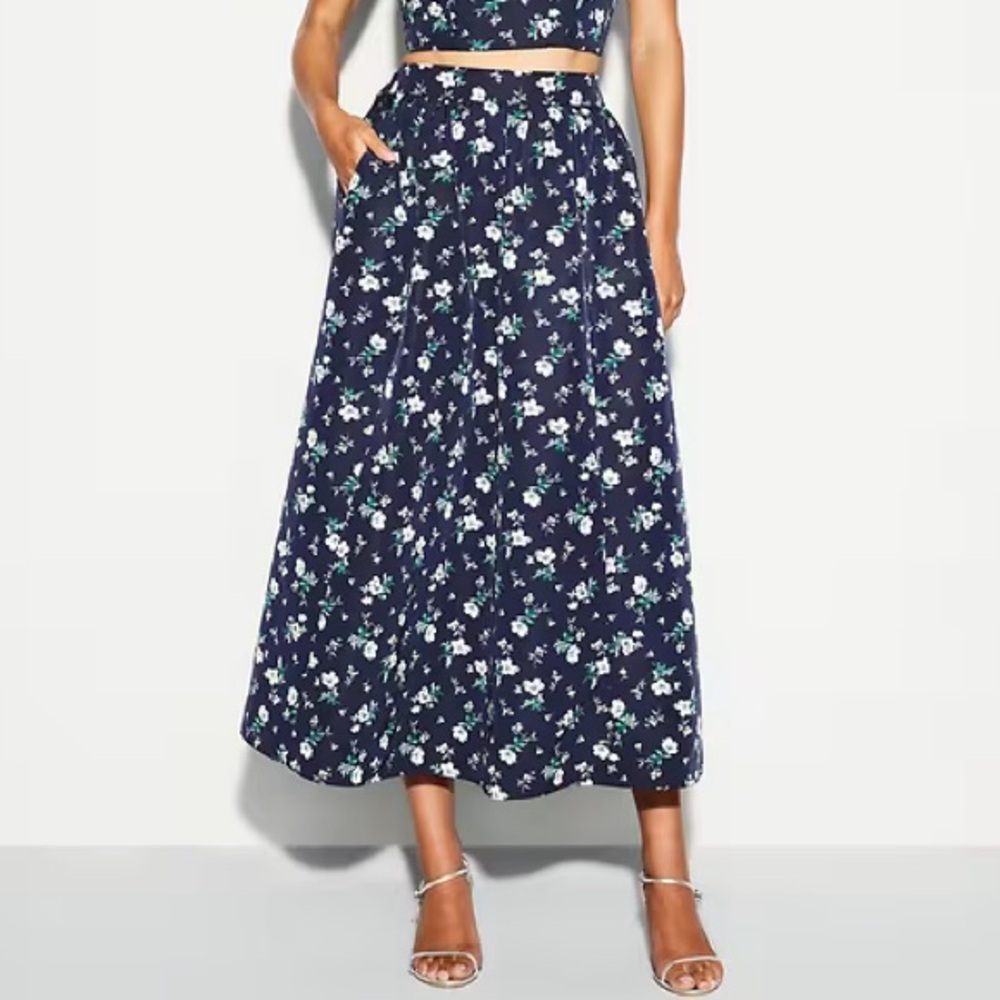 The Occasion by Old Navy High-Waisted Taffeta Midi Skirt